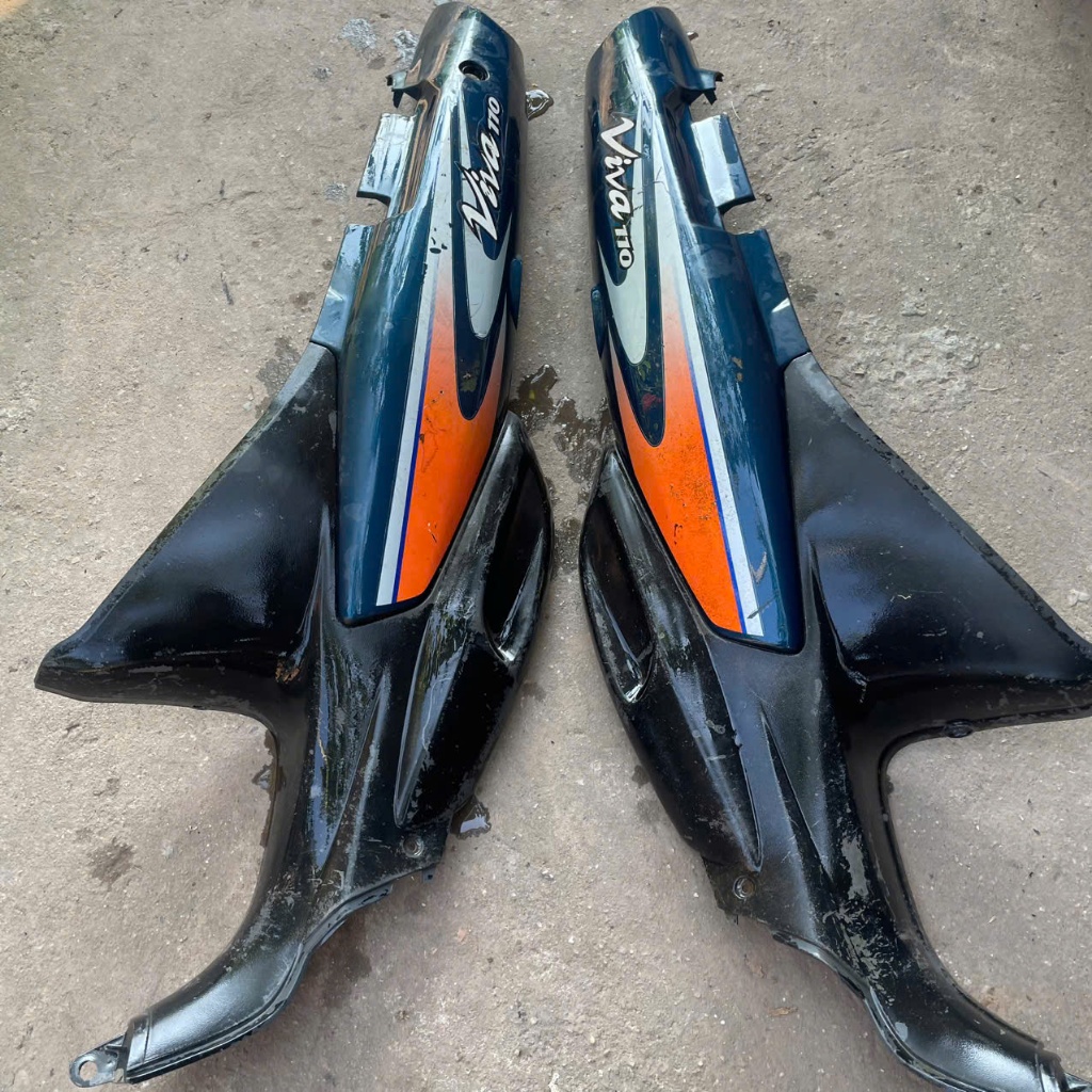 Nhựa ốp sườn ốp hông liền tem zin viva 110 suzuki chính hãng(hàng zin tháo xe)