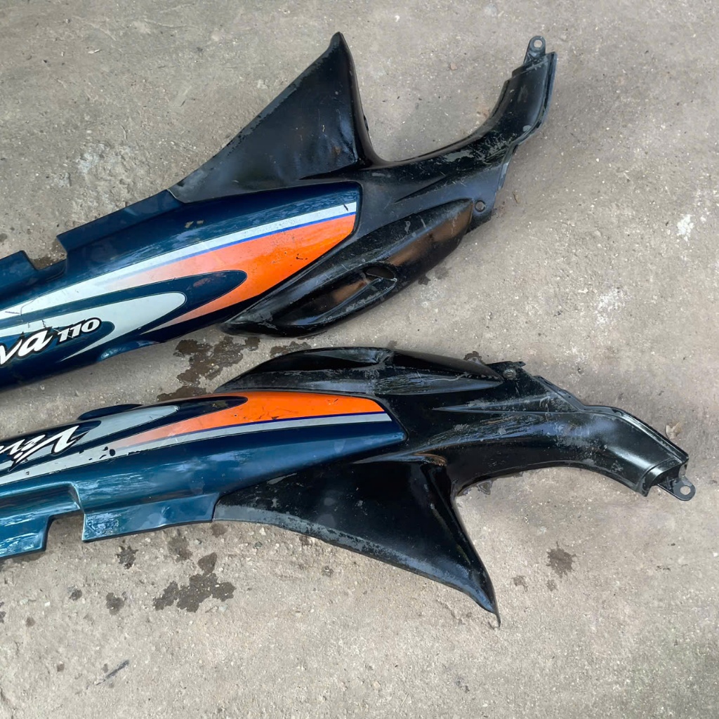 Nhựa ốp sườn ốp hông liền tem zin viva 110 suzuki chính hãng(hàng zin tháo xe)