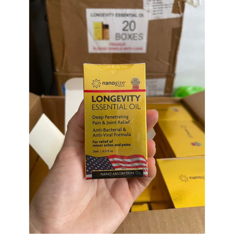 Dầu Xoa Bóp Nanogize Longevity Essential Oil 21ml