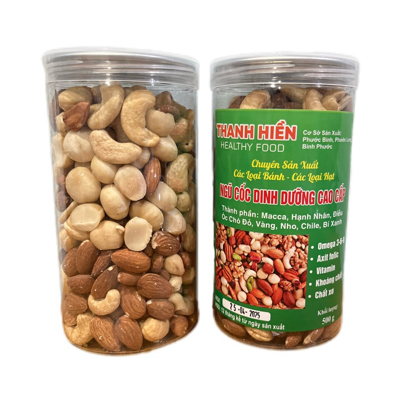 Ngũ Cốc Granola Siêu Hạt Mix 3 Vị Macca,Điều,Hạnh nhân ,Granola Siêu HẠT