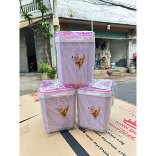 THÙNG ĐÁ VUÔNG MINI  1lit 1lít2 tý liên