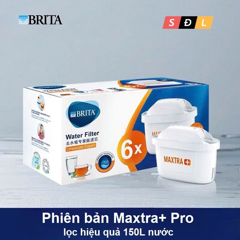 Lõi lọc nước Brita Maxtra+ Pro bản chuyên gia màu vàng lọc 150L tương thích cho nhiều model Brita