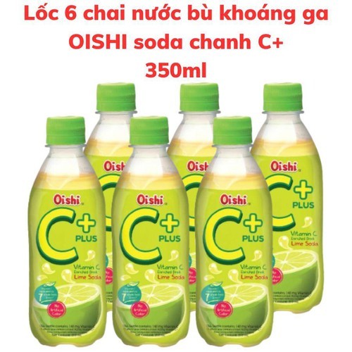 Lốc 6 chai Soda chanh Oishi 350ml