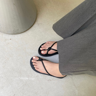 Giày Sandal Nữ Kẹp Ngón Quai Dây Buộc Nhẹ Êm, Mẫu Basic Đi Biển Đi Chơi Cực Xinh