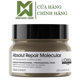 Dầu hấp phục hồi Peptides cho tóc hư tổn L'Oréal - Loreal Absolut Repair Molecular 250ML