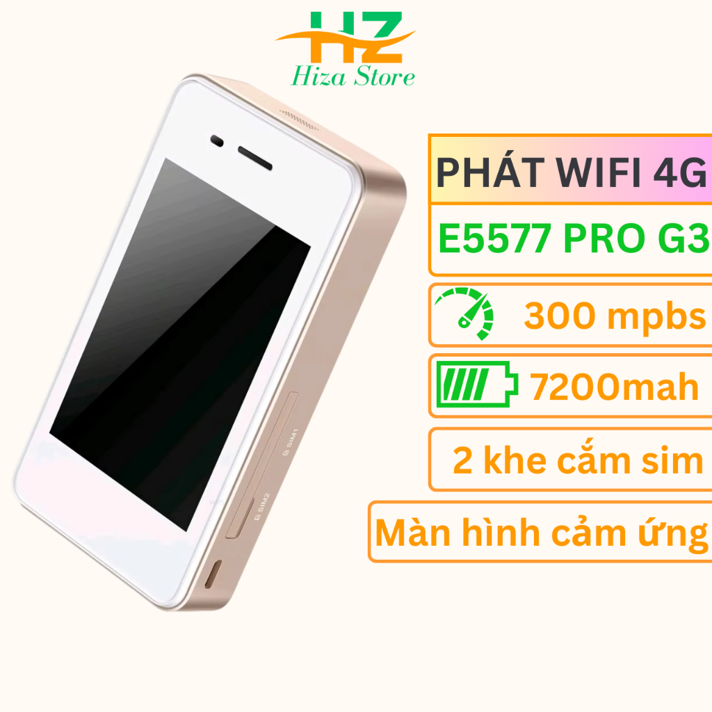 Bộ Phát Wifi 4G E5577 PRO Pin 7200mAh – Tốc Độ Cao, Pin Trâu, Kết Nối Cực Đỉnh