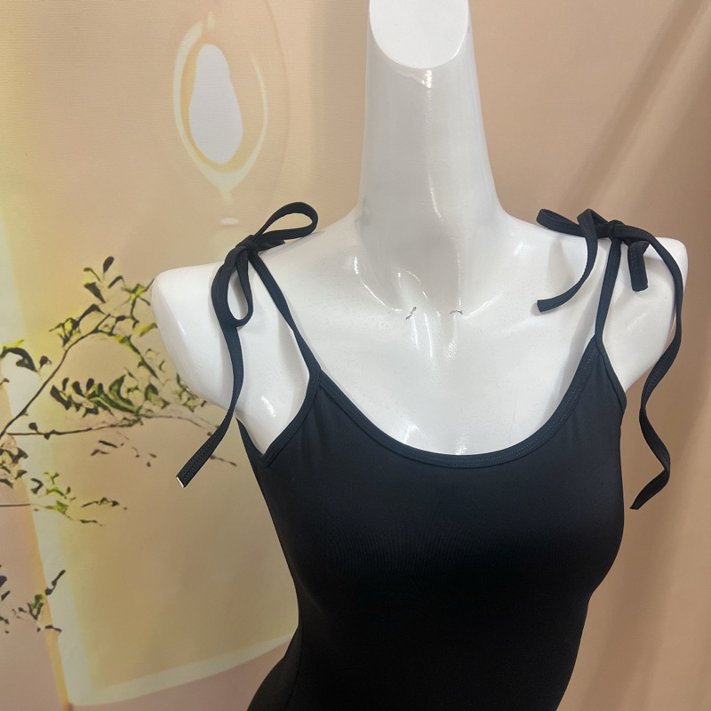 [ĐỒ BƠI LIỀN MẢNH CAO CẤP] Bikini đi biển nữ CỘT NƠ MẢNH MÀU ĐEN form short kín đáo dễ thương | BigBuy360 - bigbuy360.vn