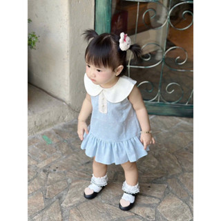 [Hàng Chính Chủ] Váy Đầm Thiết Kế Cho Bé Gái / Váy Đuôi Cá Cổ Sen Kèm Chip Siêu Xinh