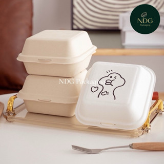  SET 50 cái - HỘP BÃ MÍA đựng bánh bento 15x15x8cm 