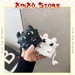  Vỏ ốp Airpod Case Airpods 2 3 4 Pro 2 Pro 3 Rồng Cute Silicon 3D kèm móc khóa cao cấp - XỊN XÒ Store 