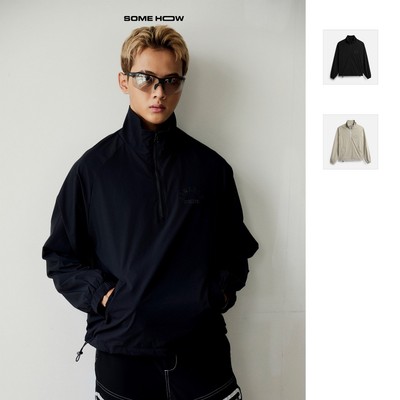 Áo Khoác Nam Halfzip Parachute, Chất Vải Si Giãn Thoải Mái, AK0079, SOME HOW STORE