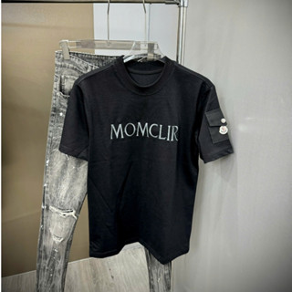 Áo phông nam nữ thêu chữ mix may túi 1 tay áo bản neww 2025