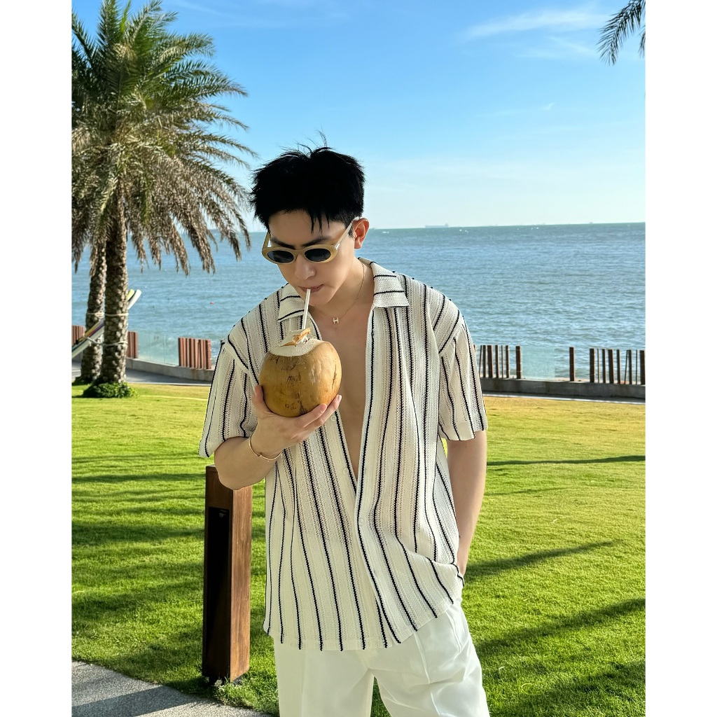 Áo Sơ Mi Nam Ngắn Tay Form Dáng Suông Thoáng Mát, Phù Hợp Mùa Hè