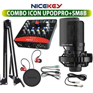  Combo Livestream Thu Âm TAKSTAR Mic SM-8B SM-8B   2nd-Gen  Soundcard Icon Upod Pro Tai nghe TS2260  BH 1 NĂM  