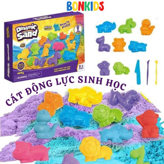  Cát động lực đồ chơi cát cho bé kèm khuôn đất nặn sinh học an toàn không dính tay bé thành phần đất nặn bột mì Bon Kids 