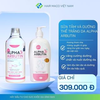   MẪU MỚI  Sữa Tắm Và Sữa dưỡng thể Alpha Arbutin 3+ Plus Vit C Collagen Princess BKK Skin 500ml 