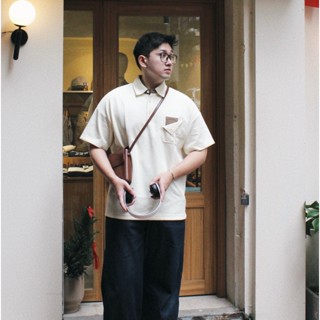 [TẶNG TÚI KRAFT] Áo polo nam form rộng Pocky Polo cách điệu túi phong cách Hàn Quốc thanh lịch