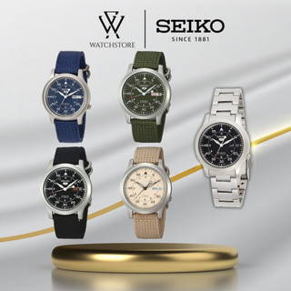 Đồng Hồ Cơ Nam Seiko Series SNK80 Mặt Kính Khoáng 37mm Dạ Quang Dây Dù/Vải, Kim Loại Không Gỉ Chính Hãng
