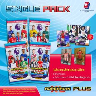  Gói Thẻ Lẻ - Single Packet - Panini Adrenalyn XL PLUS Premier League 2025 - Thẻ Cầu Thủ Chính Hãng 