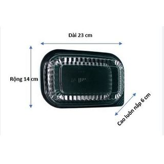 Combo Hộp Đựng Thức Ăn Nhựa PS HT17 Dài 25cm
