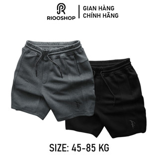  Quần thun nam ngắn đẹp quần đùi nam cao cấp màu đen xám ReYES RPS012 tập thể dục mặc hằng ngày 