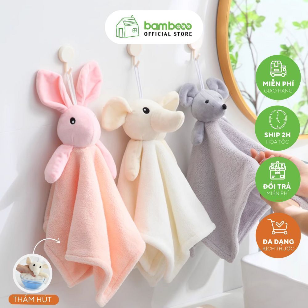 Khăn lau tay treo tường BAMBOO ECO mềm mại, siêu thấm hút, nhanh khô phù hợp cho nhà bếp, phòng tắm.