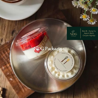  10 Hộp Nhựa Tròn XY583 150ml nắp trong đựng bánh lạnh panna cotta mousse tiramisu flan rau câu 
