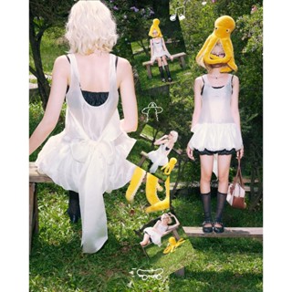 Ruby Short Dress - Remmus | Đầm babydoll dây mảnh nơ lưng cách điệu cho nữ