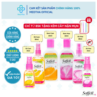Soffell Chống Muỗi - Kem và Xịt Hương Hoa / Hương Cam (30ml/60ml/80ml)