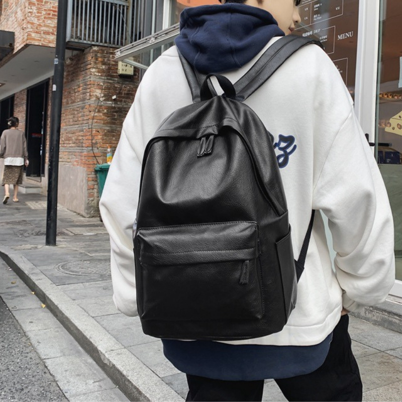 Balo đi học da pu balo ulzzang thời trang chống nước ngăn chống sốc đựng laptop 15 6 inch BL16