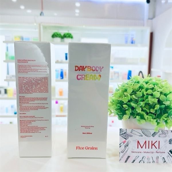 [shopee trợ giá] Kem dưỡng Five Grains giúp làm trắng da Niacinamide, Alpha-Arbutin ban ngày 200ML