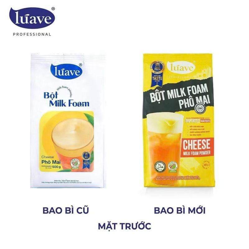 Bột Milk foam Phô Mai Luave gói 500g