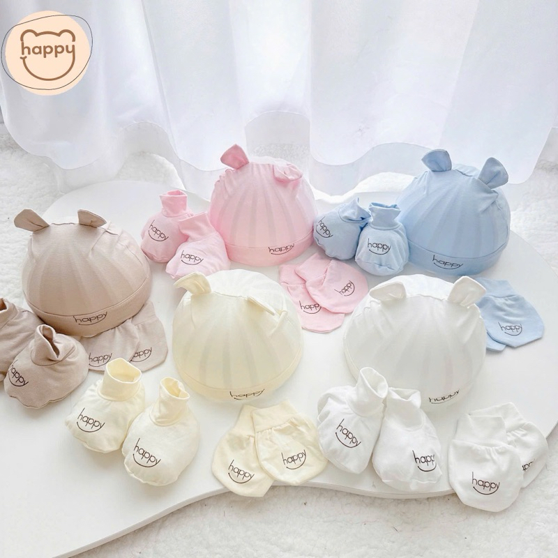 Set Mũ, Bao Tay, Bao Chân Petit Mềm Mại, An Toàn Cho Bé Sơ Sinh Happy Kids - Phụ Kiện Cho Bé Sơ Sinh/ Newborn