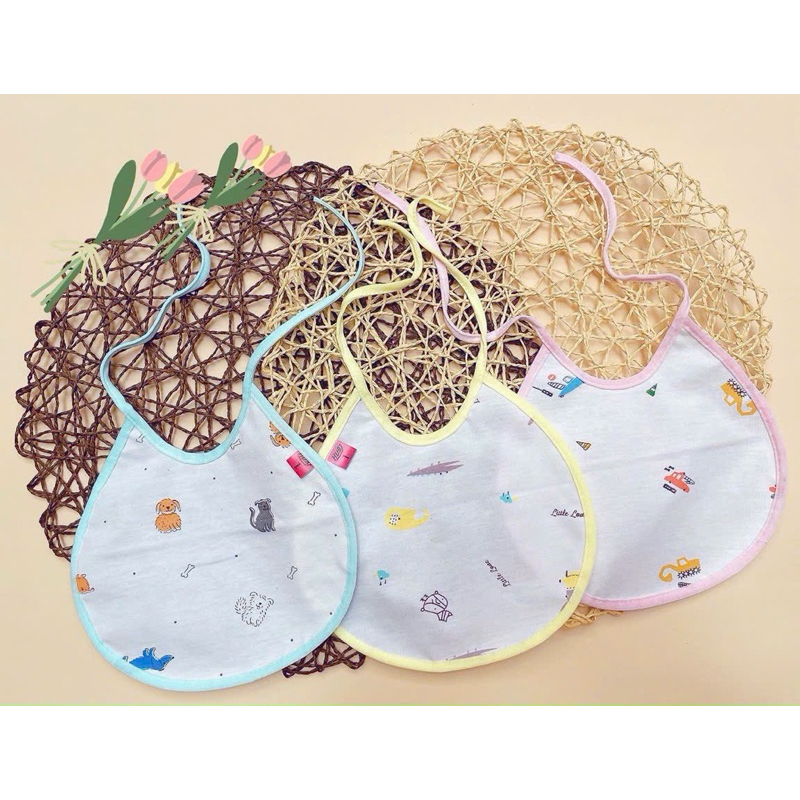 Yếm cotton buộc dây xuất Nhật cho bé