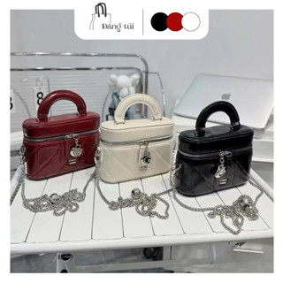 Túi cốp ngang chio kèm quả chuông sz 20cm kèm dây đeo siêu xinh- DK999