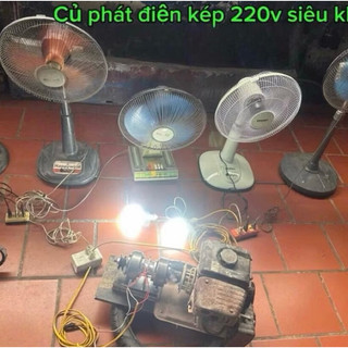 Củ phát điện kép 2 vô năng 4 quận điện siêu khoẻ