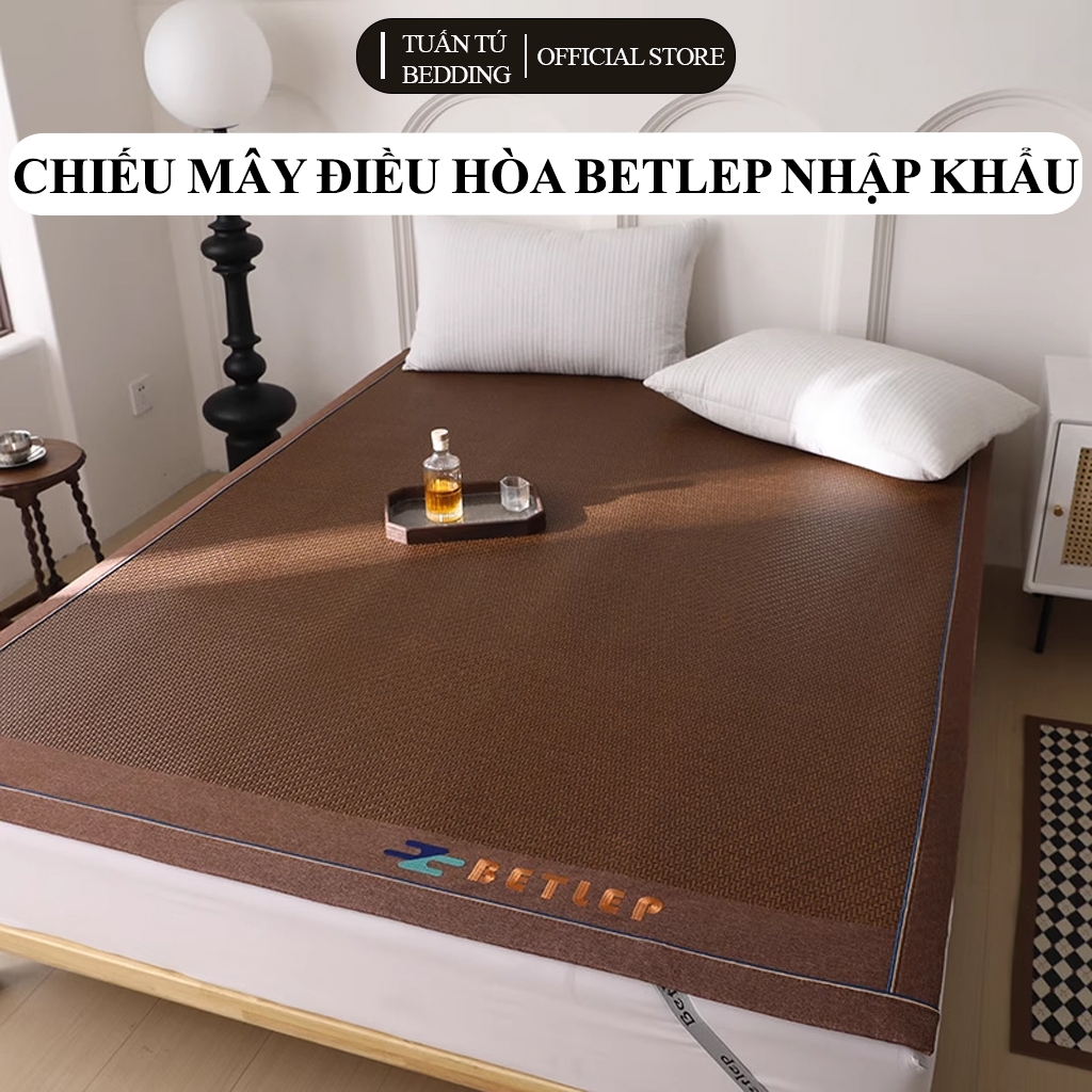Chiếu mây Betlep Chính Hãng Chiếu điều hòa cao cấp sợi mây mát lạnh Kích Thước 1m6x2m 1m8x2m 2mx2m2