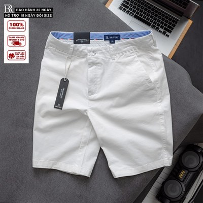 Quần short kaki nam Brado mềm mịn dày dặn, không nhăn, form regular fit - Bravery