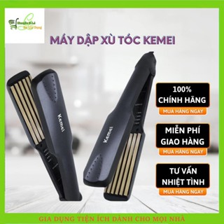 Máy Dập Xù Tóc KEMEI 332, dập xù, bấm xù , bấm mè tạo kiểu tóc làm phồng chân tóc bản to cao cấp