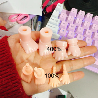 Tay chân baby three 400% 100%, tay chân to babythree