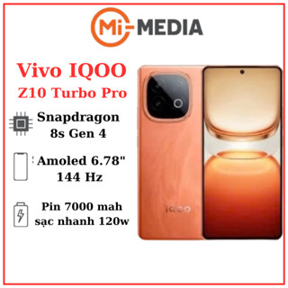  Điện thoại  iQOO Z10 Turbo Pro 5G  Snapdragon 8s Gen 4  Pin 7000 Sạc nhanh 120w  Bảo Hành 12tháng 