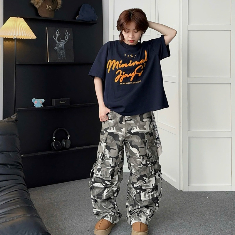 MINIMAL tee form boxy - Áo thun cổ tròn Thêu xù form rộng nam nữ unisex 🖤 Áo phông boxy Brand Jaystoree | BigBuy360 - bigbuy360.vn