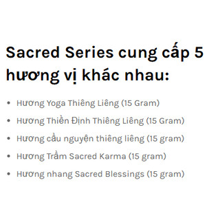 Nhang cây thiền Yatra Sacred series Ấn Độ (hộp 12 tép) [PBMC]