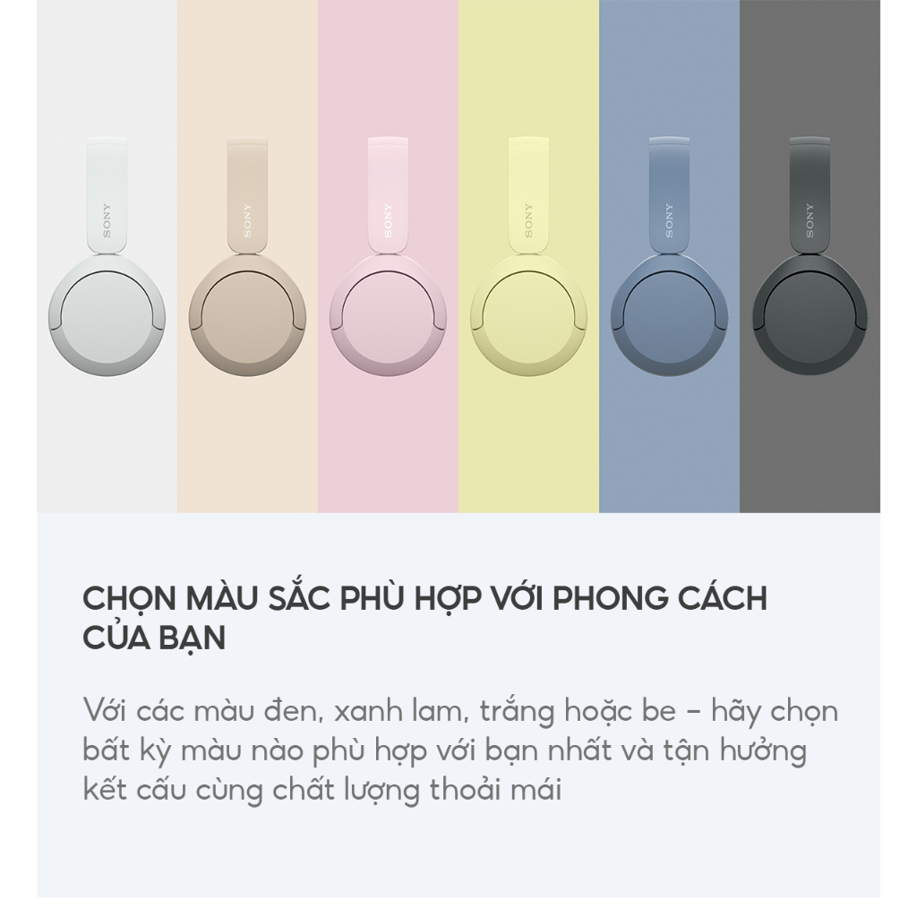 Tai nghe on ear Wireless Sony WH - CH520 Chính Hãng | BigBuy360 - bigbuy360.vn