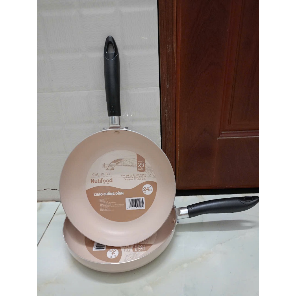 Greencook- Chảo nhôm phủ chống dính 24cm- quà tặng nutifood