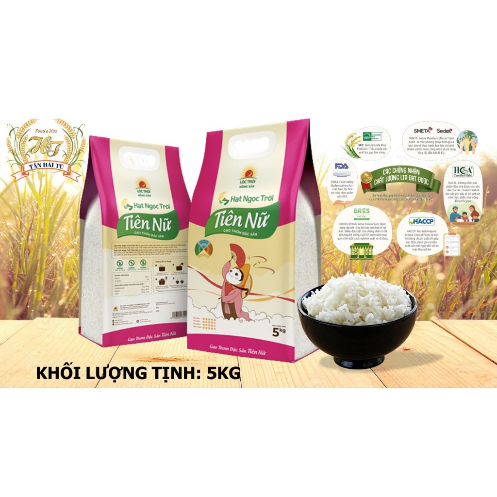 Gạo Hạt Ngọc Trời Tiên Nữ