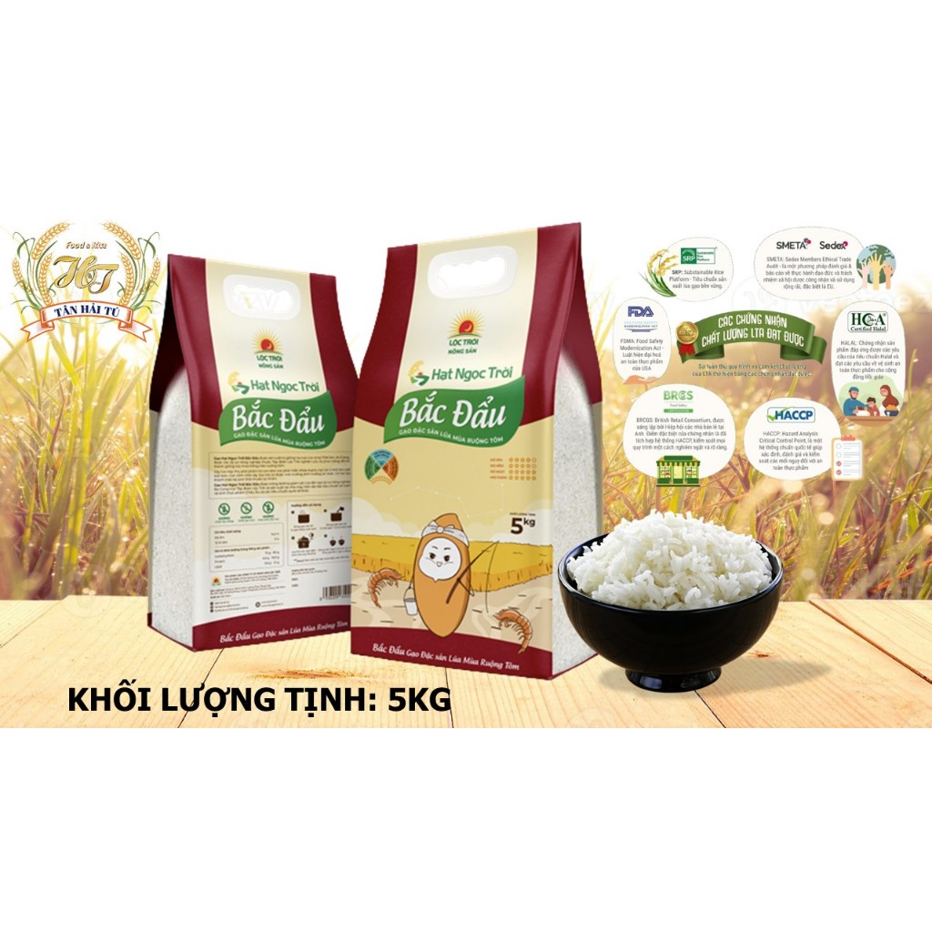 Gạo Hạt Ngọc Trời Bắc Đẩu