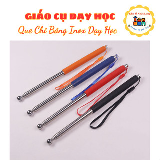   Có dây đeo  Que Chỉ Bảng Inox Cao Cấp Cho Giáo Viên Thước Chỉ Bảng Dài 1m Có Thể Thu Gọn 