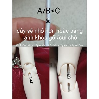 Dây căng doll, dây string búp bê BJD (bán theo mét)