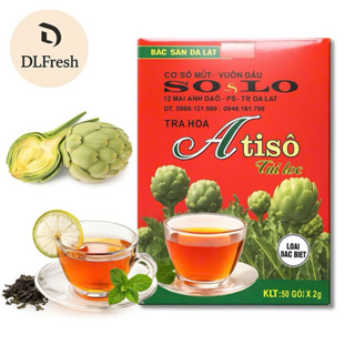  Trà Atiso Túi Lọc DLFresh Hộp 50 Tép - Giải Nhiệt Mát Gan Thơm Ngon Từ Đà Lạt | Trà Thảo Mộc Sạch 
